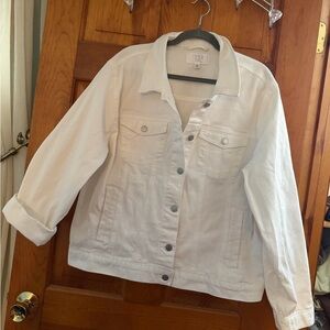 Time and Tru Cream Jean Jacket